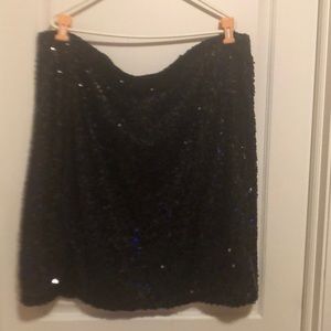 Black Sequin Skirt